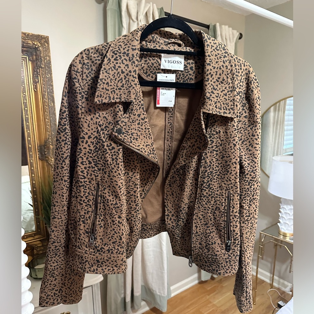 NWT cheetah / leopard jacket